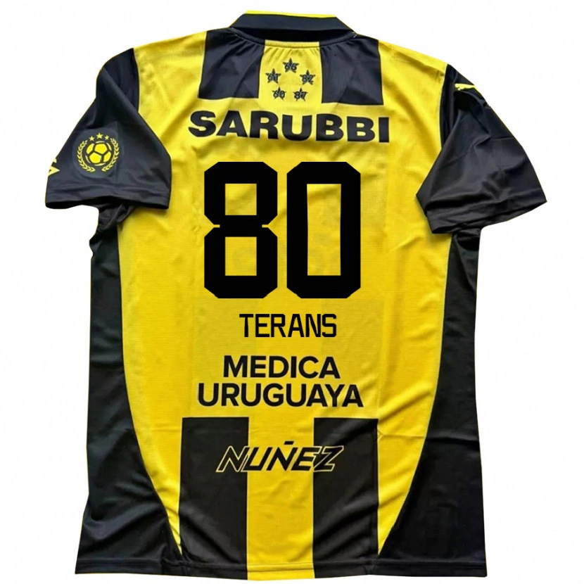 Danxen Män David Terans #80 Gul Svart Hemmatröja Matchtröjor 2025/26 Tröjor T-Tröja