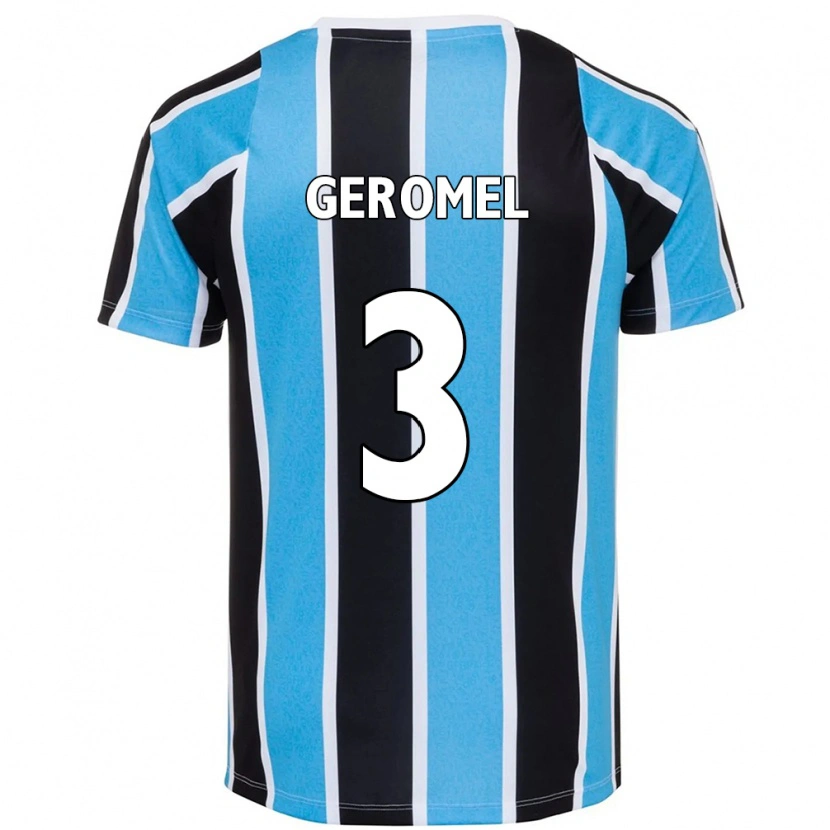 Danxen Män Pedro Geromel #3 Blå Svart Vit Hemmatröja Matchtröjor 2025/26 Tröjor T-Tröja