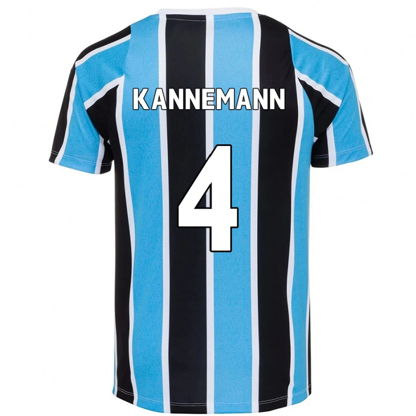 Danxen Män Walter Kannemann #4 Blå Svart Vit Hemmatröja Matchtröjor 2025/26 Tröjor T-Tröja