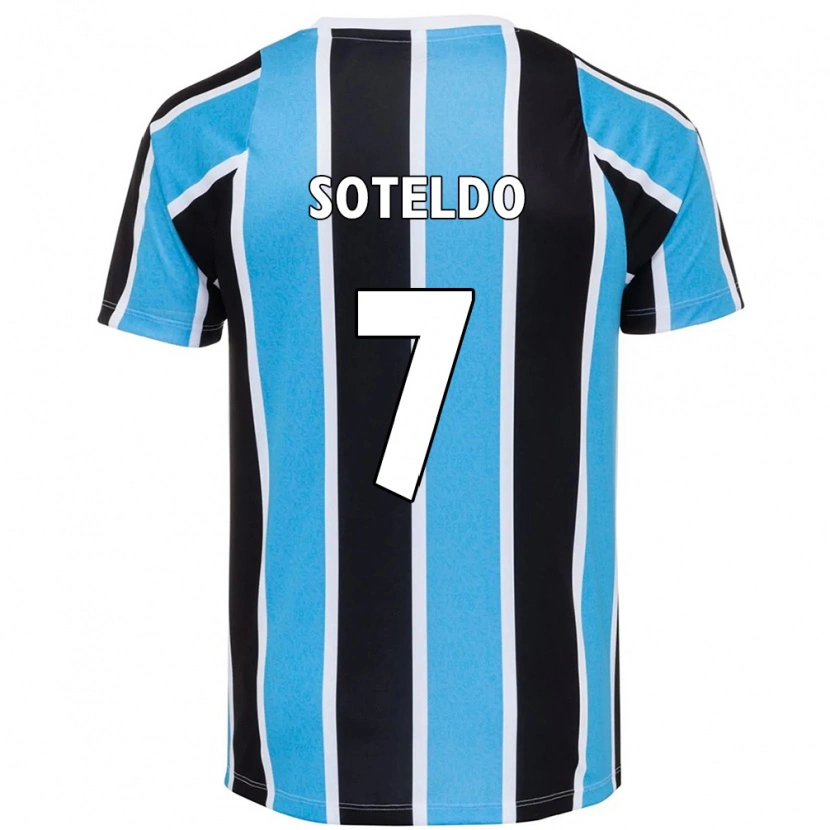 Danxen Män Yeferson Soteldo #7 Blå Svart Vit Hemmatröja Matchtröjor 2025/26 Tröjor T-Tröja