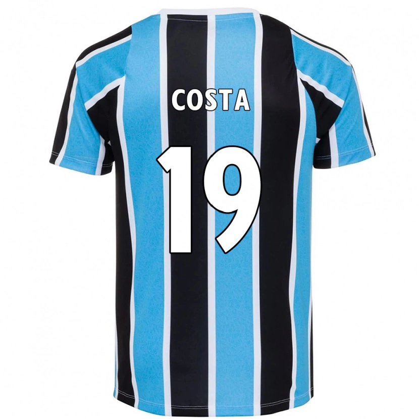Danxen Män Diego Costa #19 Blå Svart Vit Hemmatröja Matchtröjor 2025/26 Tröjor T-Tröja