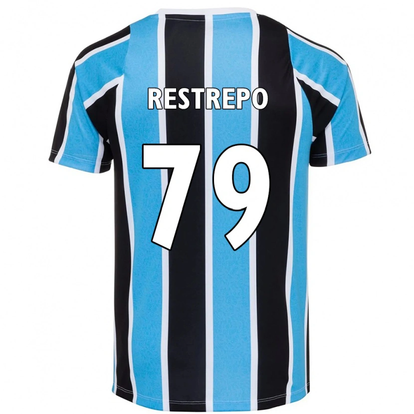 Danxen Män Kelly Restrepo #79 Blå Svart Vit Hemmatröja Matchtröjor 2025/26 Tröjor T-Tröja