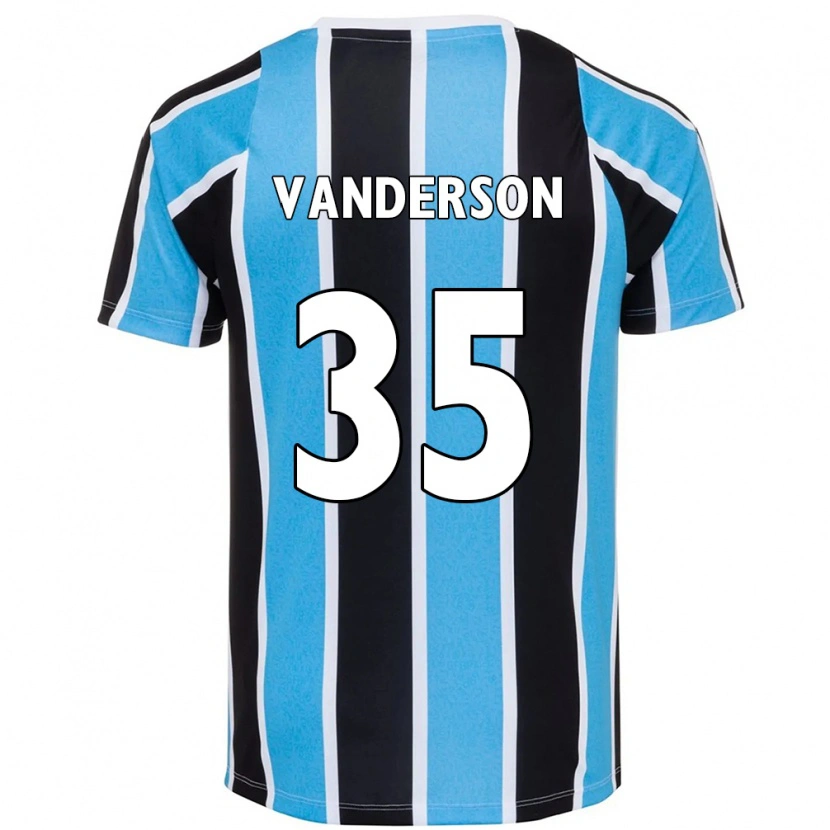Danxen Män Vanderson #35 Blå Svart Vit Hemmatröja Matchtröjor 2025/26 Tröjor T-Tröja