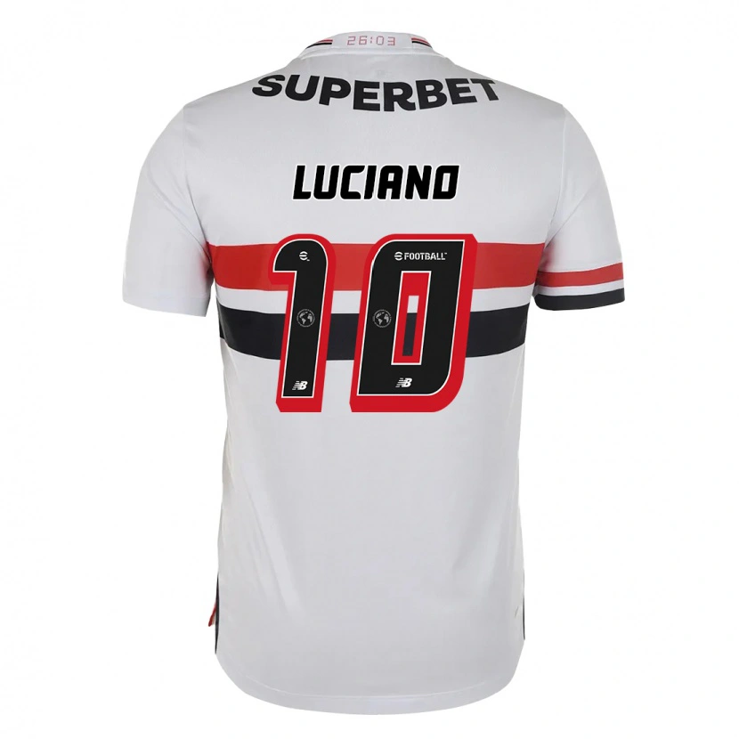 Danxen Män Luciano #10 Röd Svart Vit Hemmatröja Matchtröjor 2025/26 Tröjor T-Tröja