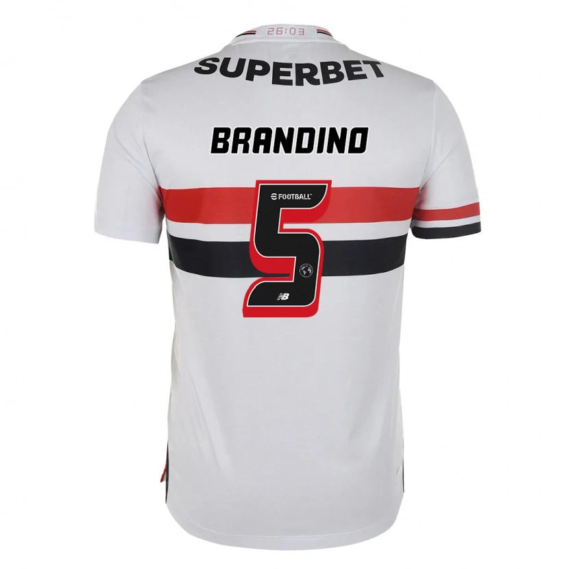 Danxen Män Kika Brandino #5 Röd Svart Vit Hemmatröja Matchtröjor 2025/26 Tröjor T-Tröja