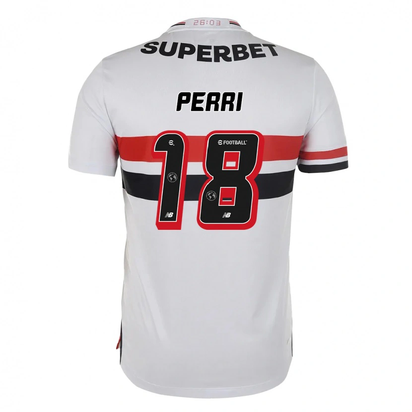 Danxen Män Lucas Perri #18 Röd Svart Vit Hemmatröja Matchtröjor 2025/26 Tröjor T-Tröja