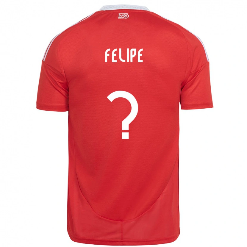 Danxen Män Gabriel Felipe #0 Röd Vit Hemmatröja Matchtröjor 2025/26 Tröjor T-Tröja