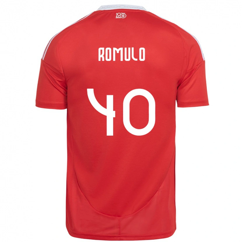 Danxen Män Rômulo #40 Röd Vit Hemmatröja Matchtröjor 2025/26 Tröjor T-Tröja