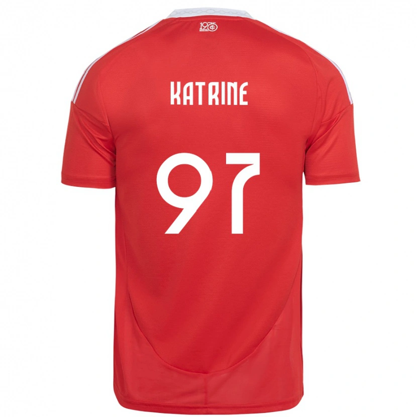 Danxen Män Katrine #97 Röd Vit Hemmatröja Matchtröjor 2025/26 Tröjor T-Tröja