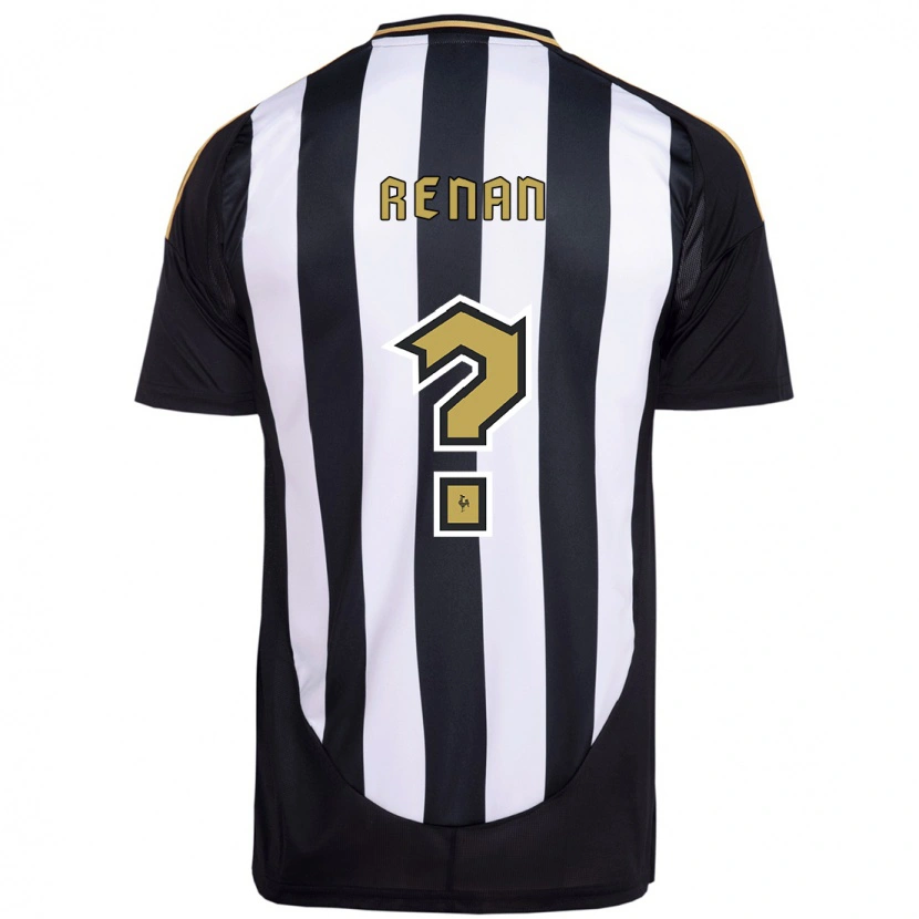 Danxen Män Renan Santana #0 Vit Svart Hemmatröja Matchtröjor 2025/26 Tröjor T-Tröja