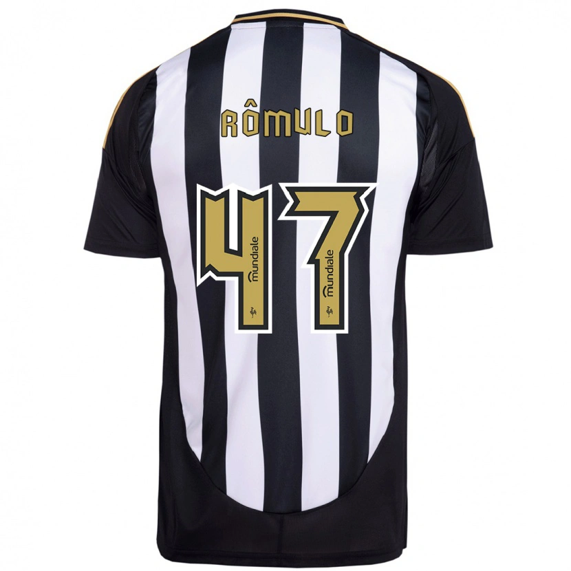 Danxen Män Rômulo #47 Vit Svart Hemmatröja Matchtröjor 2025/26 Tröjor T-Tröja