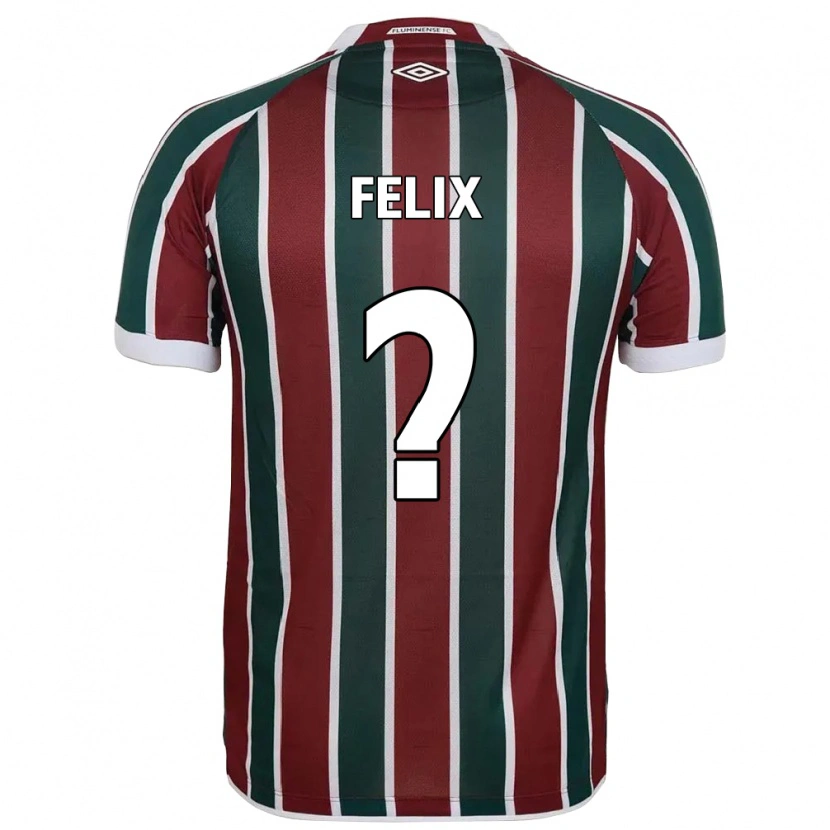 Danxen Män Gustavo Felix #0 Grön Vinröd Vit Hemmatröja Matchtröjor 2025/26 Tröjor T-Tröja