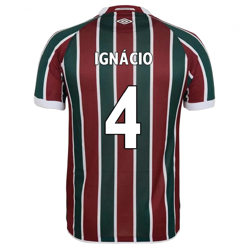 Danxen Män Ignácio #4 Grön Vinröd Vit Hemmatröja Matchtröjor 2025/26 Tröjor T-Tröja