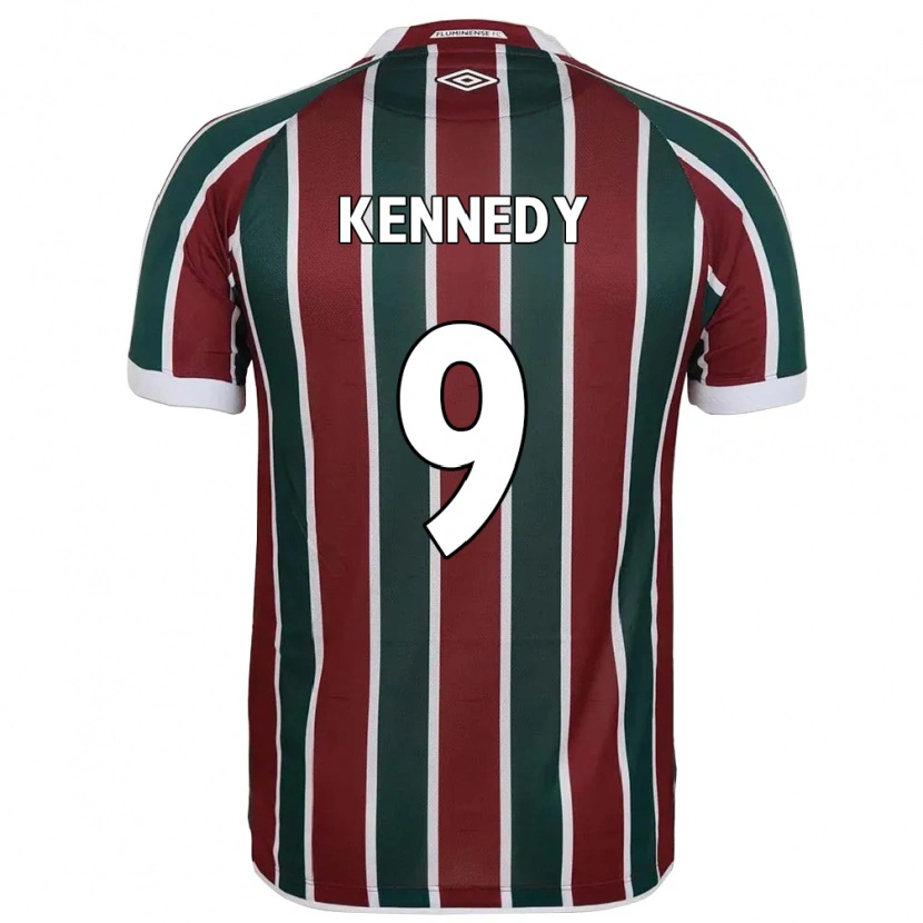 Danxen Män John Kennedy #9 Grön Vinröd Vit Hemmatröja Matchtröjor 2025/26 Tröjor T-Tröja
