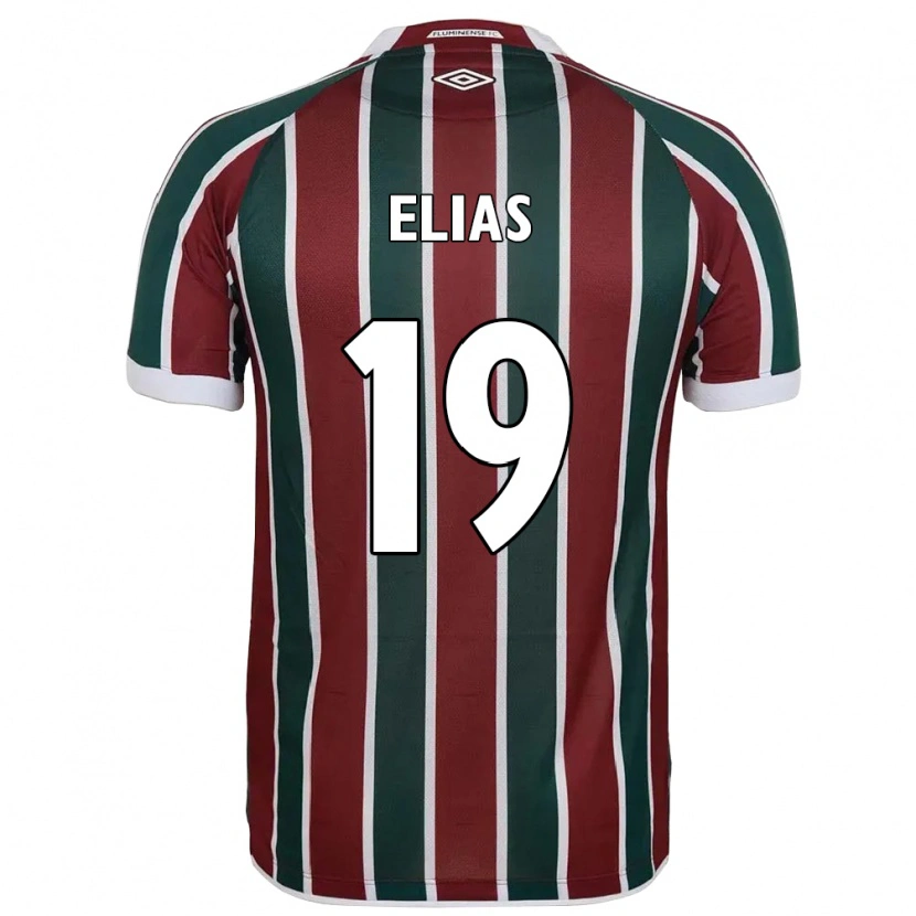 Danxen Män Kauã Elias #19 Grön Vinröd Vit Hemmatröja Matchtröjor 2025/26 Tröjor T-Tröja