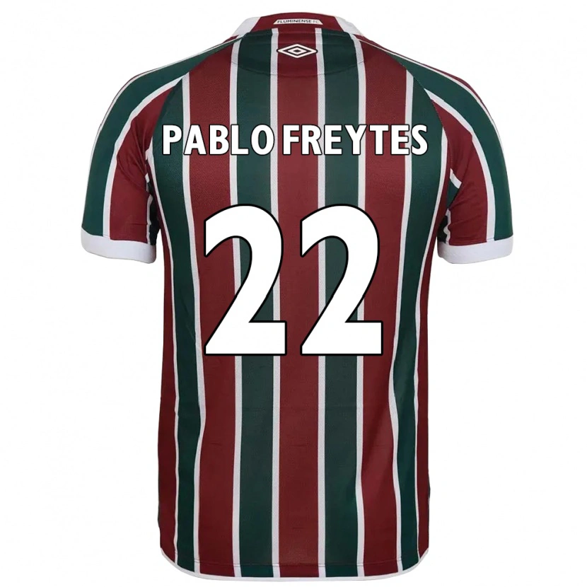 Danxen Män Juan Pablo Freytes #22 Grön Vinröd Vit Hemmatröja Matchtröjor 2025/26 Tröjor T-Tröja