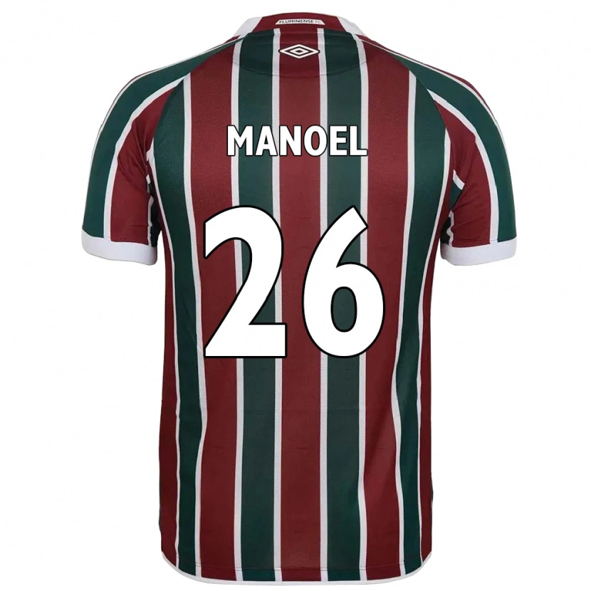Danxen Män Manoel #26 Grön Vinröd Vit Hemmatröja Matchtröjor 2025/26 Tröjor T-Tröja