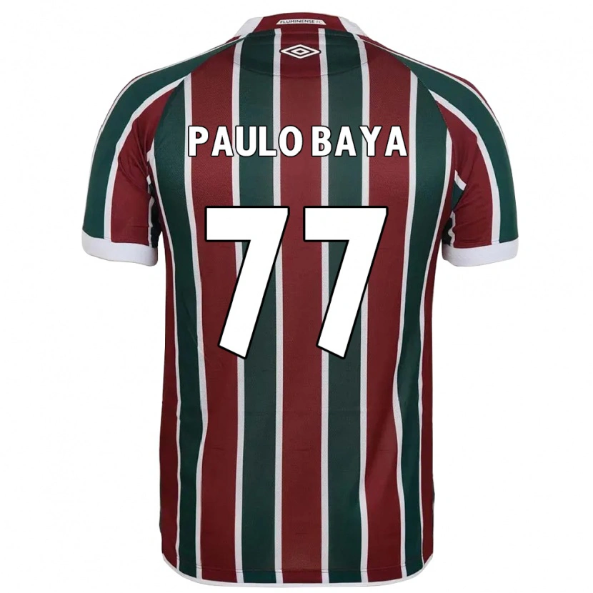 Danxen Män Paulo Baya #77 Grön Vinröd Vit Hemmatröja Matchtröjor 2025/26 Tröjor T-Tröja