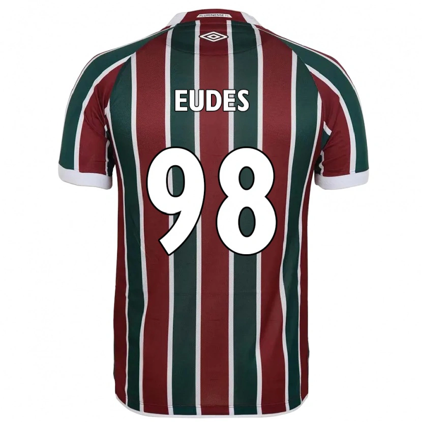Danxen Män Vitor Eudes #98 Grön Vinröd Vit Hemmatröja Matchtröjor 2025/26 Tröjor T-Tröja