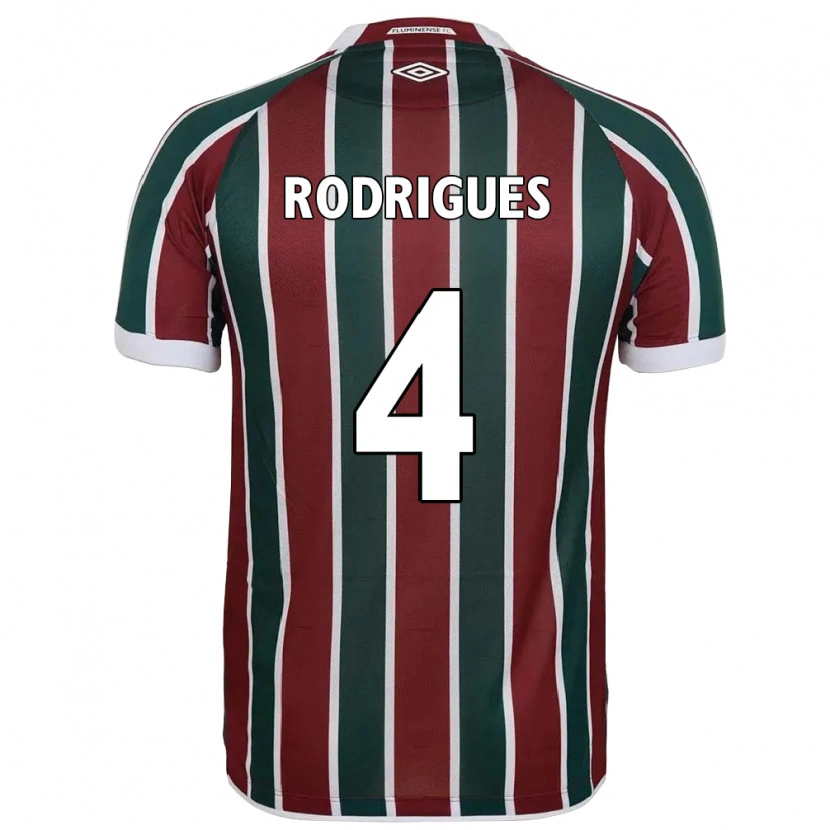 Danxen Män Nath Rodrigues #4 Grön Vinröd Vit Hemmatröja Matchtröjor 2025/26 Tröjor T-Tröja