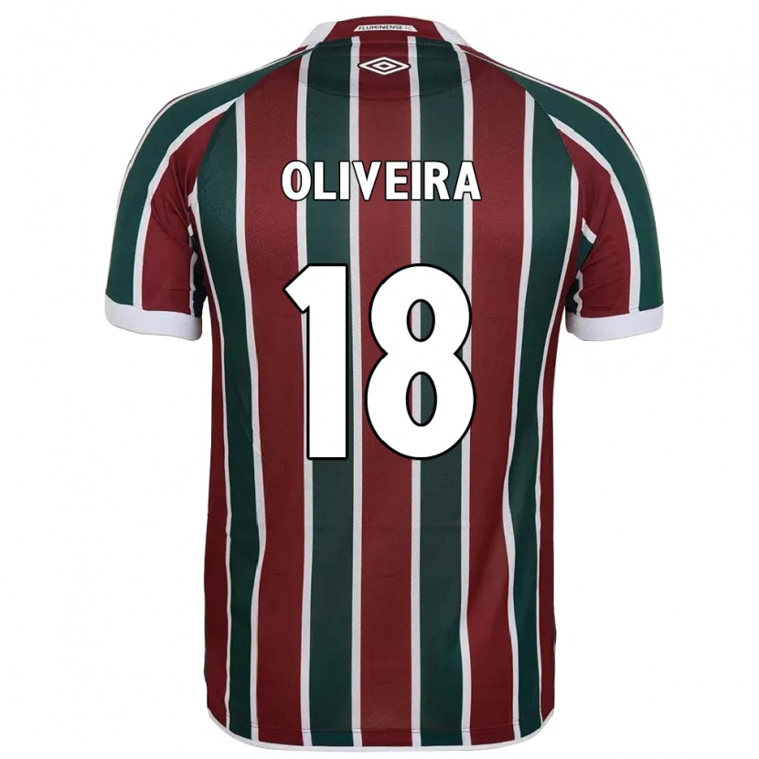 Danxen Män Camila Oliveira #18 Grön Vinröd Vit Hemmatröja Matchtröjor 2025/26 Tröjor T-Tröja