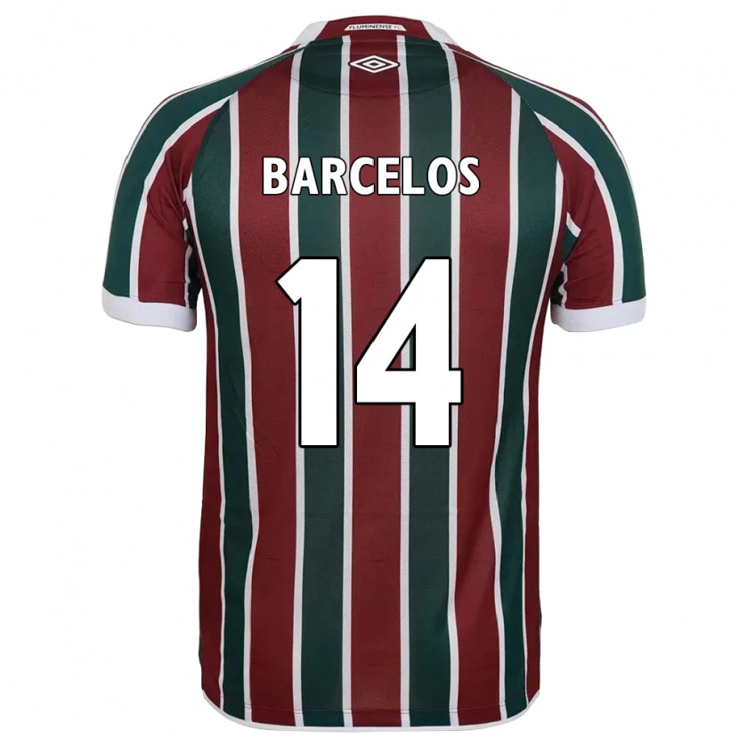 Danxen Män Danilo Barcelos #14 Grön Vinröd Vit Hemmatröja Matchtröjor 2025/26 Tröjor T-Tröja