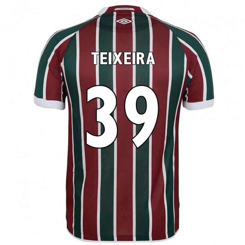 Danxen Män Gabriel Teixeira #39 Grön Vinröd Vit Hemmatröja Matchtröjor 2025/26 Tröjor T-Tröja