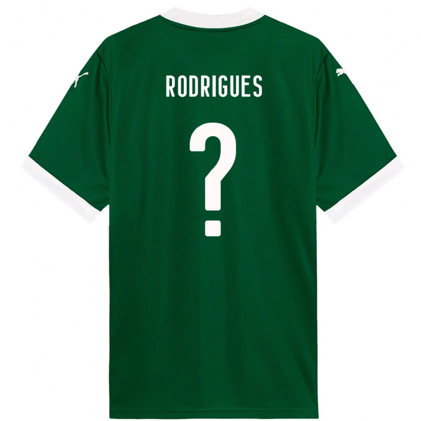 Danxen Män César Rodrigues #0 Grön Vit Hemmatröja Matchtröjor 2025/26 Tröjor T-Tröja
