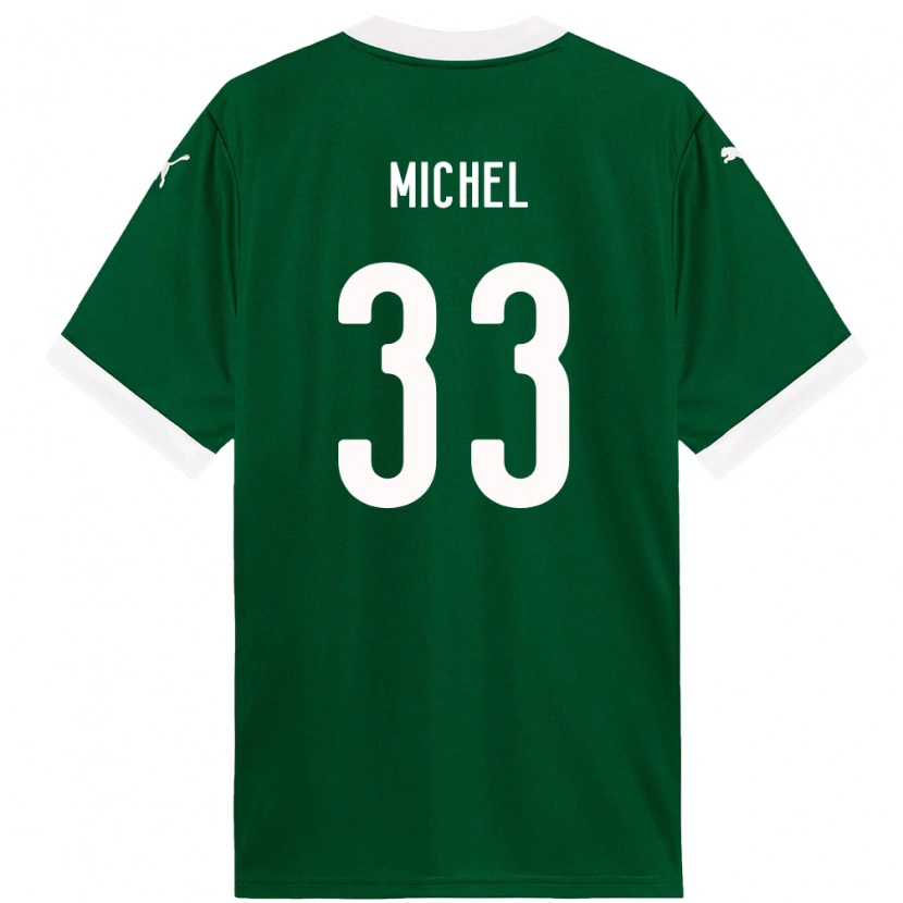 Danxen Män Michel #33 Grön Vit Hemmatröja Matchtröjor 2025/26 Tröjor T-Tröja