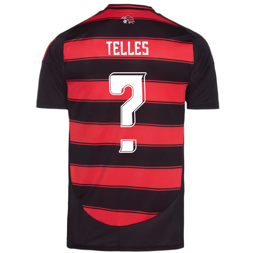 Danxen Män Douglas Telles #0 Röd Svart Hemmatröja Matchtröjor 2025/26 Tröjor T-Tröja
