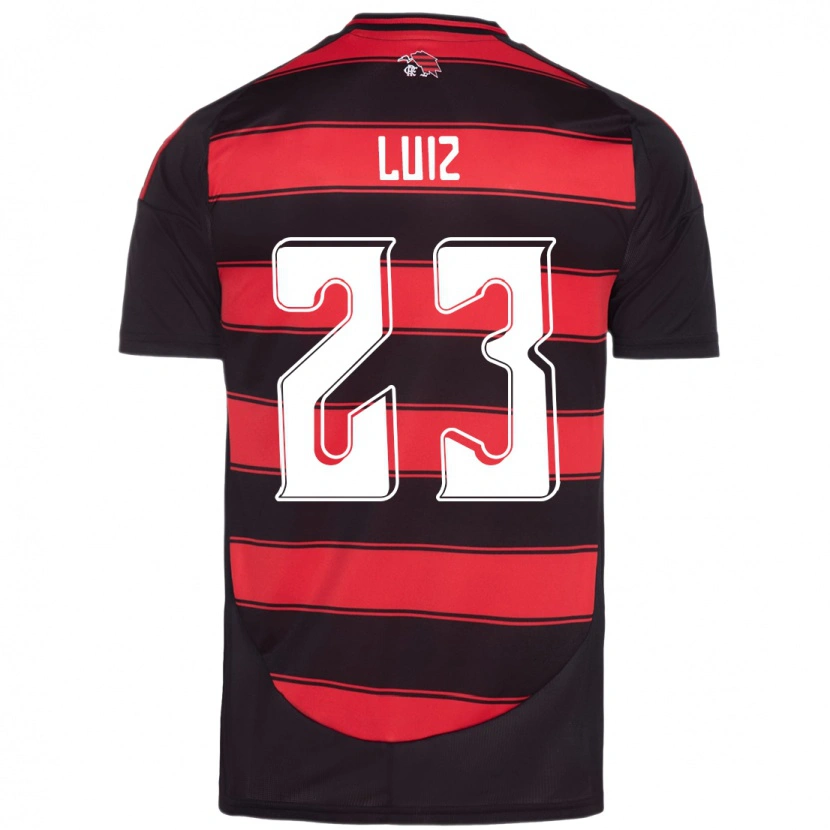 Danxen Män David Luiz #23 Röd Svart Hemmatröja Matchtröjor 2025/26 Tröjor T-Tröja