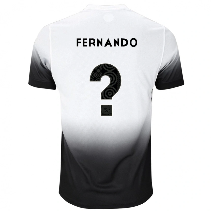 Danxen Män Luiz Fernando #0 Svart Vit Hemmatröja Matchtröjor 2025/26 Tröjor T-Tröja