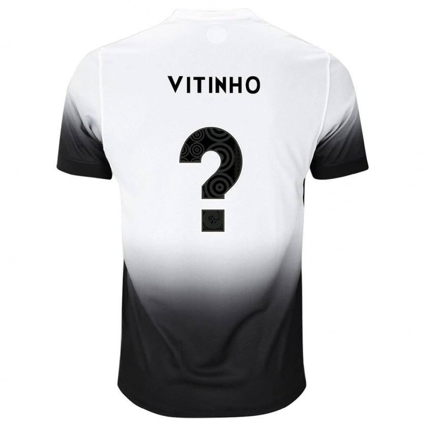 Danxen Män Vitinho Oliveira #0 Svart Vit Hemmatröja Matchtröjor 2025/26 Tröjor T-Tröja
