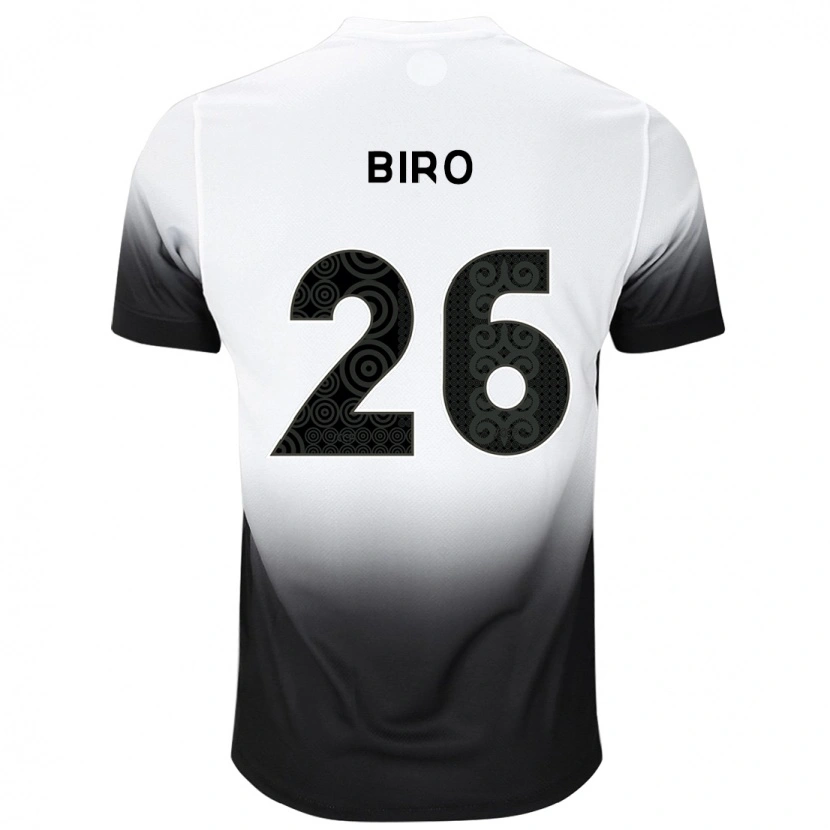 Danxen Män Biro #26 Vit Svart Hemmatröja Matchtröjor 2025/26 Tröjor T-Tröja