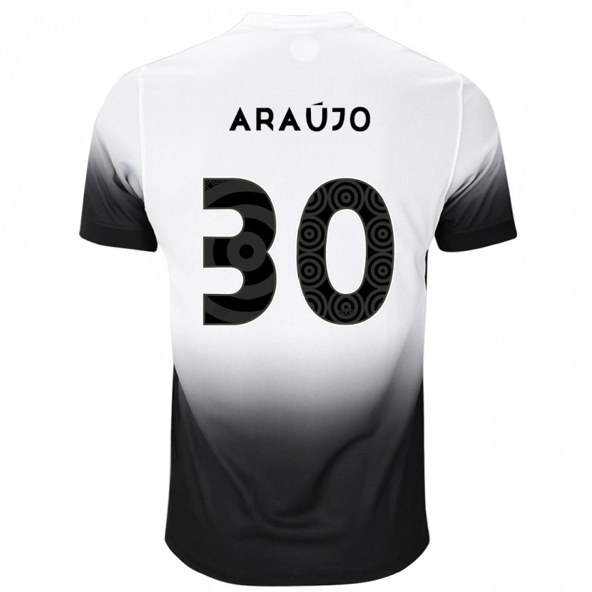 Danxen Män Matheus Araujo #30 Vit Svart Hemmatröja Matchtröjor 2025/26 Tröjor T-Tröja