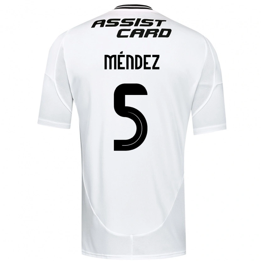 Danxen Män Víctor Méndez #5 Svart Vit Gul Hemmatröja Matchtröjor 2025/26 Tröjor T-Tröja