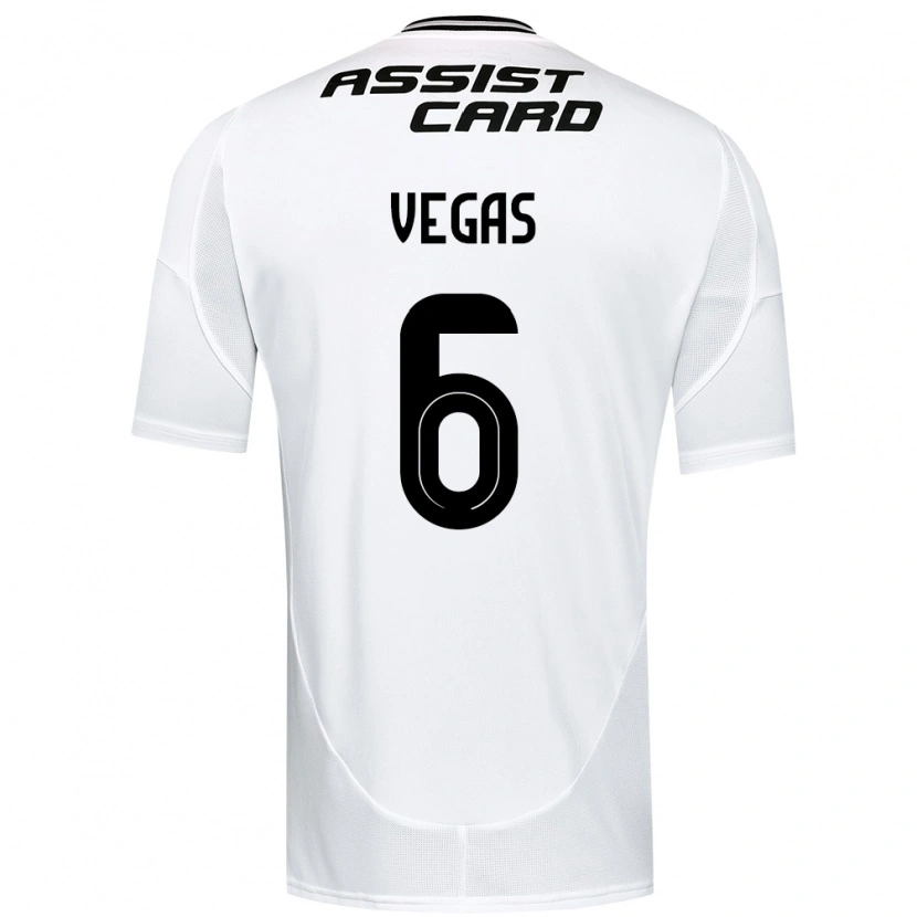 Danxen Män Sebastián Vegas #6 Svart Vit Hemmatröja Matchtröjor 2025/26 Tröjor T-Tröja