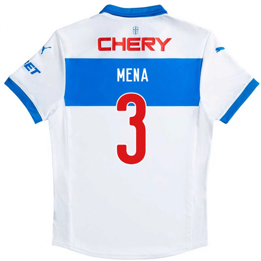 Danxen Män Eugenio Mena #3 Kungsblå Vit Hemmatröja Matchtröjor 2025/26 Tröjor T-Tröja