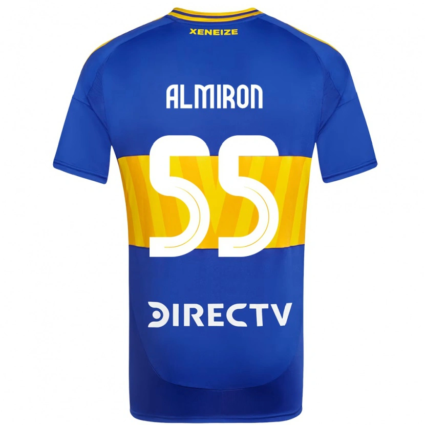 Danxen Män Ezequiel Almiron #55 Kungsblå Gul Hemmatröja Matchtröjor 2025/26 Tröjor T-Tröja