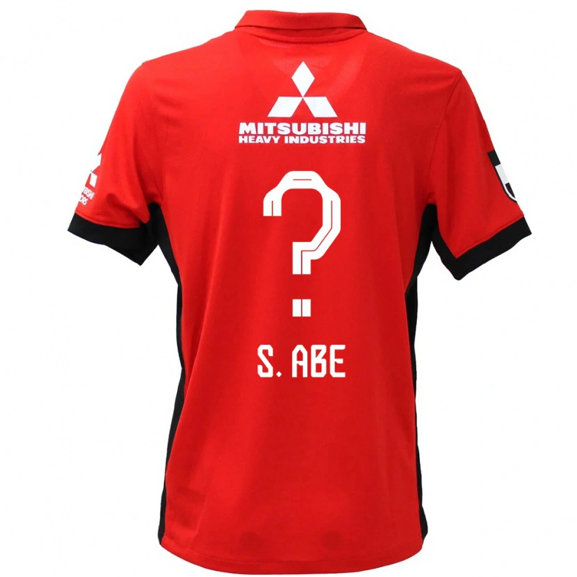 Danxen Män Shintaro Abe #0 Röd Vit Hemmatröja Matchtröjor 2025/26 Tröjor T-Tröja