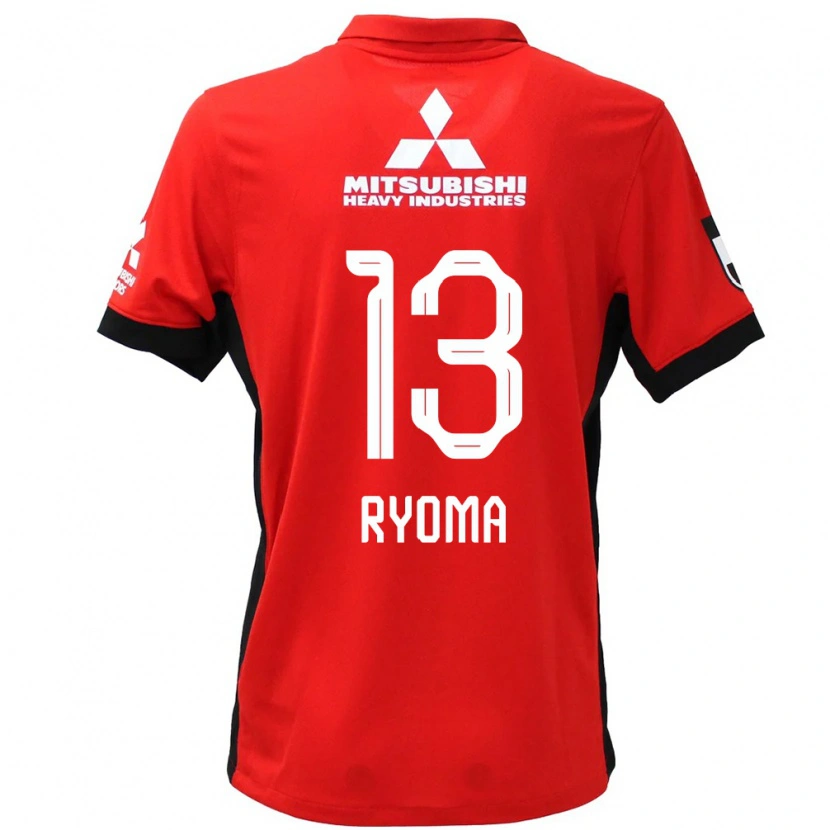 Danxen Män Ryoma Watanabe #13 Röd Vit Hemmatröja Matchtröjor 2025/26 Tröjor T-Tröja