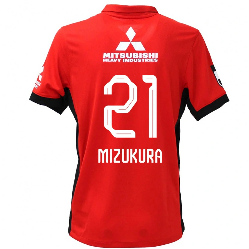 Danxen Män Kei Mizukura #21 Röd Vit Hemmatröja Matchtröjor 2025/26 Tröjor T-Tröja