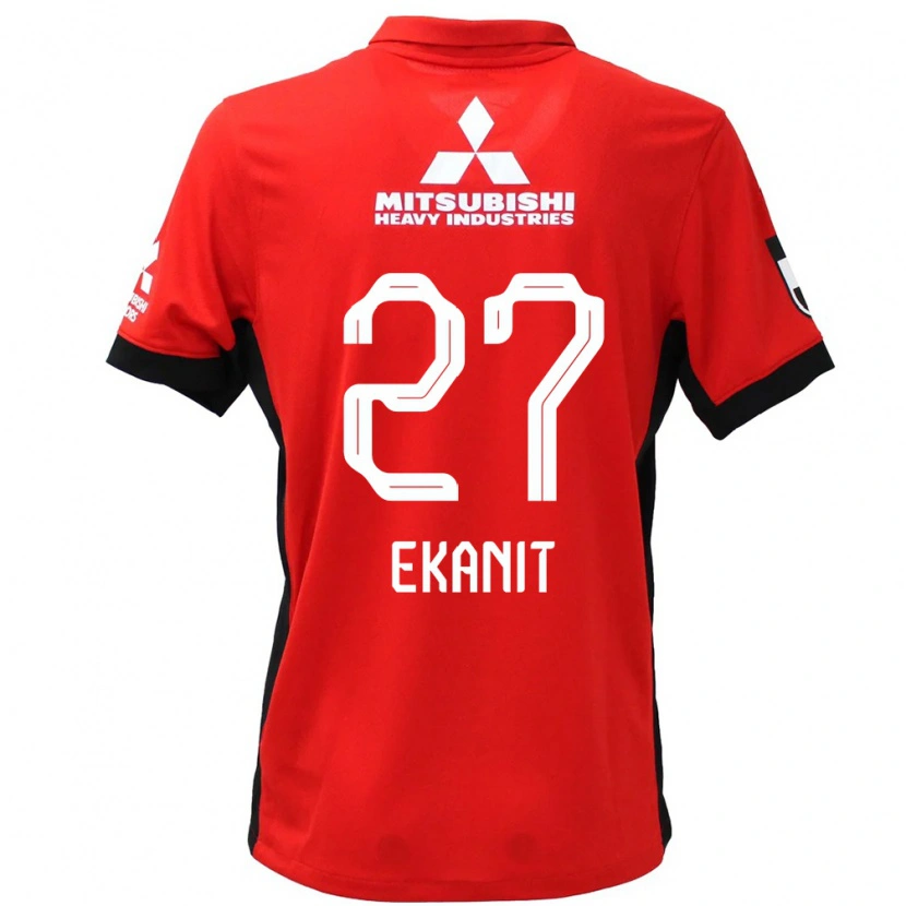 Danxen Män Ekanit Panya #27 Röd Vit Hemmatröja Matchtröjor 2025/26 Tröjor T-Tröja