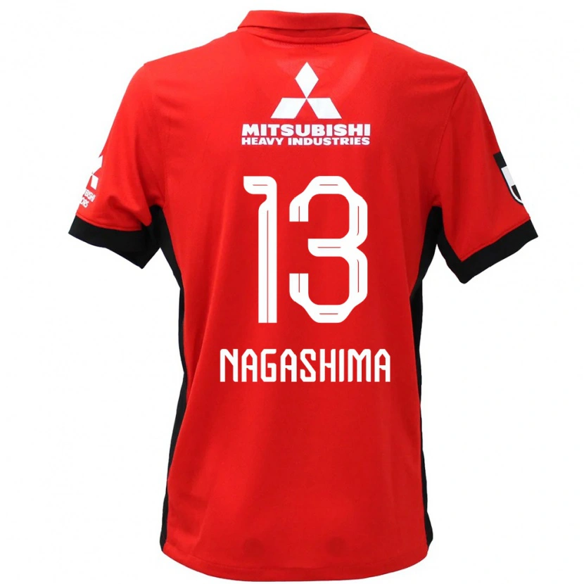 Danxen Män Reina Nagashima #13 Röd Vit Hemmatröja Matchtröjor 2025/26 Tröjor T-Tröja