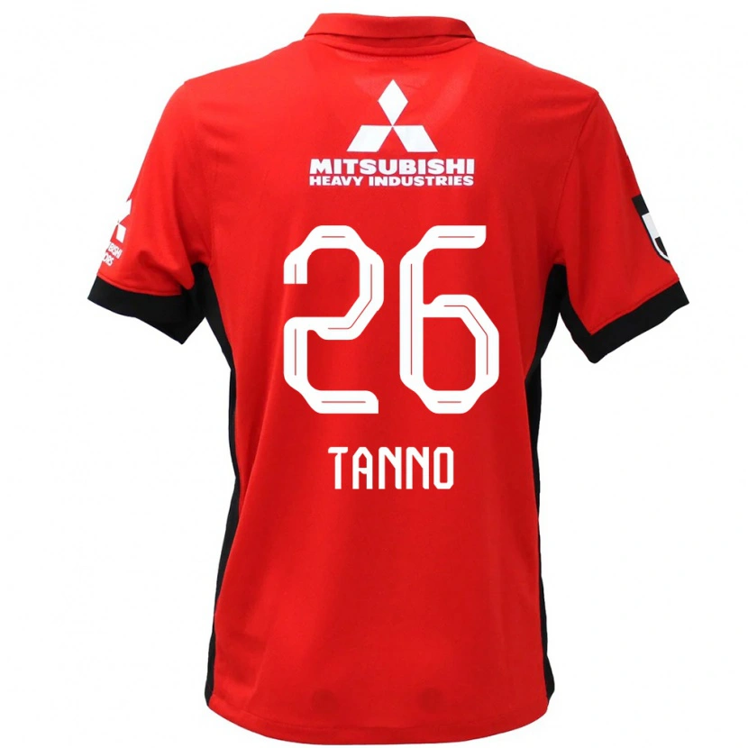 Danxen Män Ririka Tanno #26 Röd Vit Hemmatröja Matchtröjor 2025/26 Tröjor T-Tröja