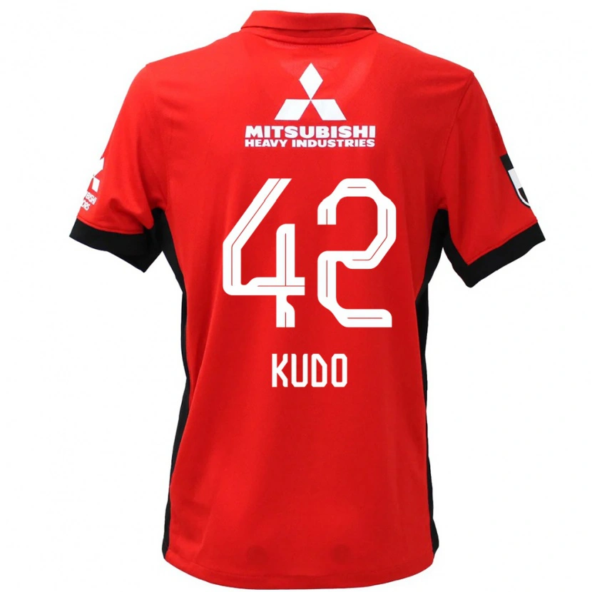 Danxen Män Kota Kudo #42 Röd Vit Hemmatröja Matchtröjor 2025/26 Tröjor T-Tröja