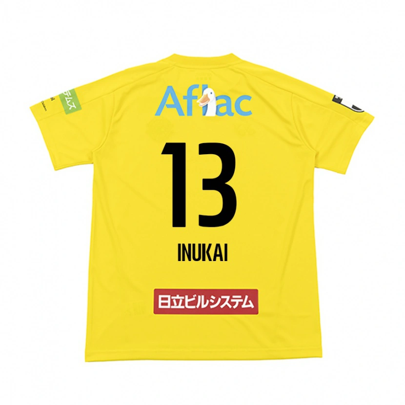 Danxen Män Tomoya Inukai #13 Svart Gul Hemmatröja Matchtröjor 2025/26 Tröjor T-Tröja