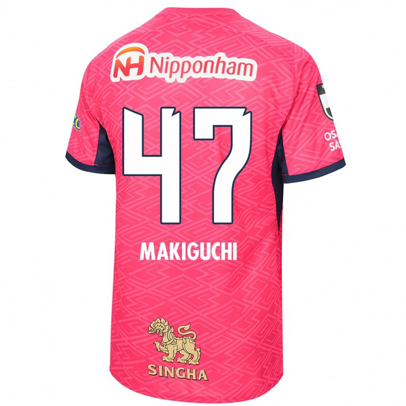 Danxen Män Kazuma Makiguchi #47 Sakura Rosa Vit Hemmatröja Matchtröjor 2025/26 Tröjor T-Tröja