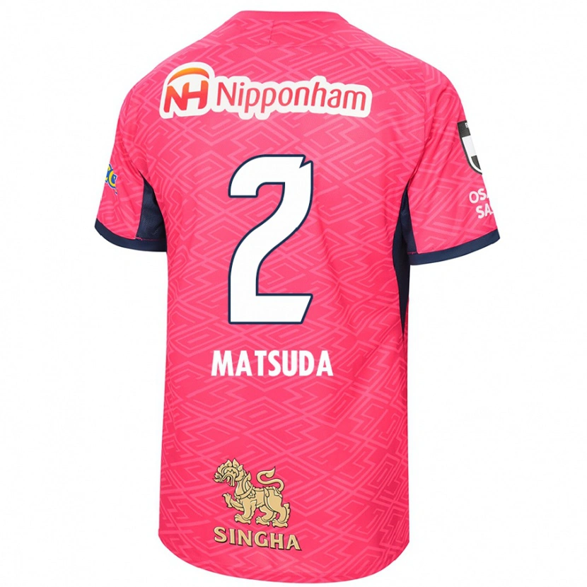 Danxen Män Riku Matsuda #2 Sakura Rosa Vit Hemmatröja Matchtröjor 2025/26 Tröjor T-Tröja