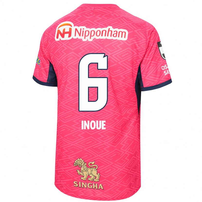 Danxen Män Hina Inoue #6 Sakura Rosa Vit Hemmatröja Matchtröjor 2025/26 Tröjor T-Tröja